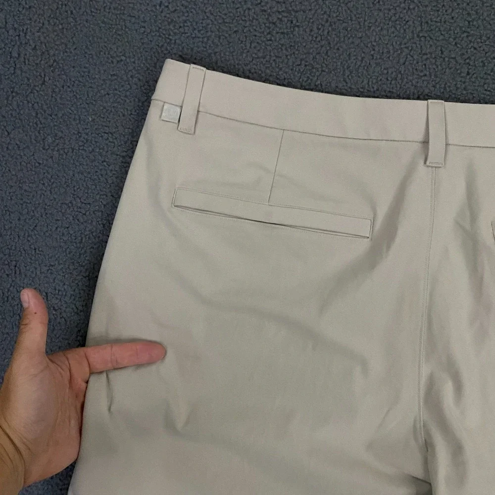 Lululemon ABC Classic-Fit 5 Pocket Pant Mens 38x30 Tan Beige Warpstreme